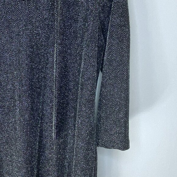 Michael Kors Black and Silver Midi Dress - Picture 8 of 9